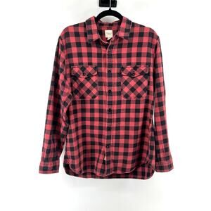 Land's End Canvas Buffalo Plaid Button Down Women's M
